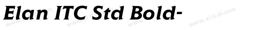 Elan ITC Std Bold字体转换